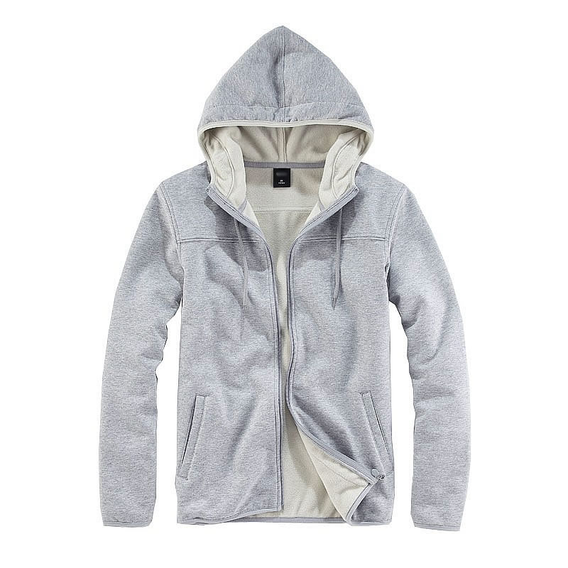 灰色時尚連帽衛(wèi)衣