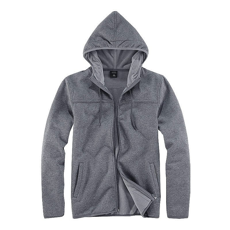 花灰色連帽開衫衛(wèi)衣