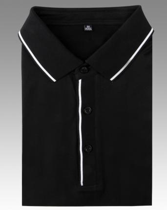 黑色棉質高檔T恤衫