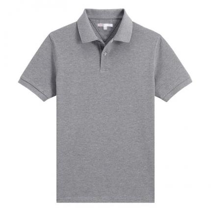 【定制】花灰色商務(wù)POLO衫加工與定制，企業(yè)團(tuán)購