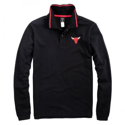 【定制】黑色長(zhǎng)袖男式純棉T恤衫定做 保羅服裝提供