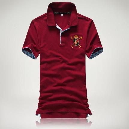 【定制】桃紅色男式修身款式T恤衫加工設(shè)計(jì) 保羅服裝