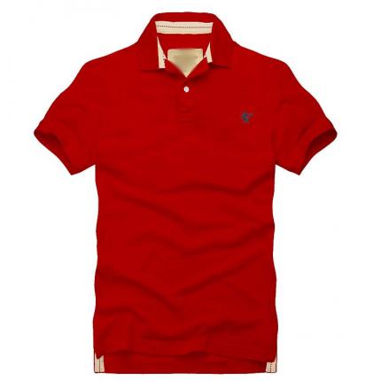 【定制】紅色男士翻領(lǐng)短袖全棉T恤衫 時(shí)尚款式來(lái)襲