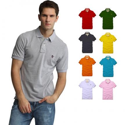 【定制】花灰色男款時尚T恤衫制作 保羅服裝提供