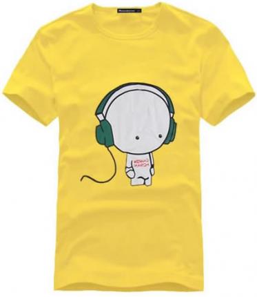 【定制】萌版圖案印花時尚圓領T恤衫