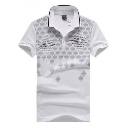 時(shí)尚印花翻領(lǐng)T恤衫